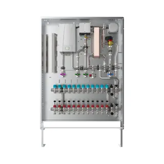 strawa Frischwasser-Wohnungsstation Fri wara Hybrid WSHY1-FB18-Cu-UP-21 10 Hkr – Bild 2
