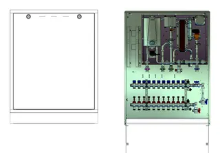 strawa Frischwasser-Wohnungsstation Fri wara Hybrid WSHY1-4L63-Cu-UP-13,5 11Hk – Bild 4