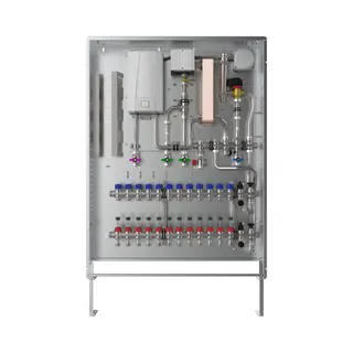 strawa Frischwasser-Wohnungsstation Fri wara Hybrid WSHY1-FB63-Cu-UP-21 9 Hkr.