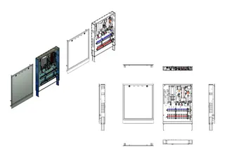strawa Frischwasser-Wohnungsstation Fri wara Hybrid WSHY1-FB63-Cu-UP-21 11 Hkr – Bild 2