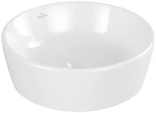 Villeroy & Boch Aufsatzwaschbecken Architectura 450x450mm Rund mit Überlauf Weiß Alpin