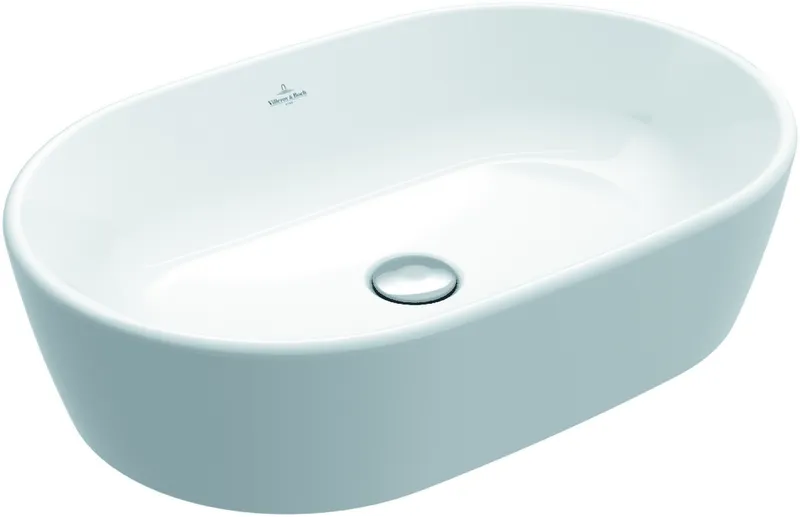 Villeroy & Boch Aufsatzwaschbecken Architectura 5A2660 600x400mm Oval m. ÜL. Weiß Alpin