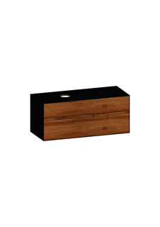 WTU inkl Waschtisch-Platte 1206mm,Be:Li, 2 Ausz. design4YOU2.0, H:508, R:sw, F:Eiche-Roy.