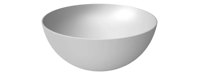 Aufsatz-Waschtisch rund 340mm design4YOU 2.0 weiß matt