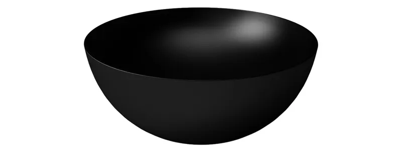 Aufsatz-Waschtisch rund 340mm design4YOU 2.0 schwarz matt
