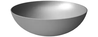 Aufsatz-Waschtisch rund 400mm design4YOU 2.0 weiß matt
