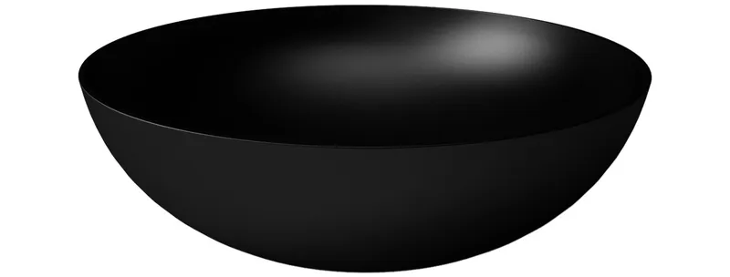 Aufsatz-Waschtisch rund 400mm design4YOU 2.0 schwarz matt