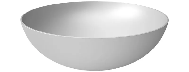 Aufsatz-Waschtisch rund 440mm design4YOU 2.0 weiß matt