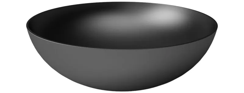 Aufsatz-Waschtisch rund 440mm design4YOU 2.0 schwarz matt