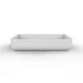 Aufsatz-Waschtisch eckig 600 x 400 mm design4YOU 2.0 weiß matt