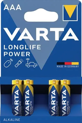 Batterie Longlife Power 1,5 V AAA-AM4- Micro 1240 mAh LR03 4903 4 Stück VARTA