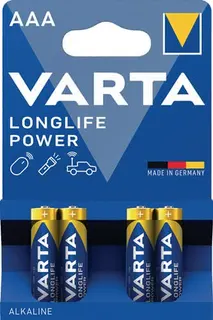 Batterie Longlife Power 1,5 V AAA-AM4- Micro 1240 mAh LR03 4903 4 Stück VARTA