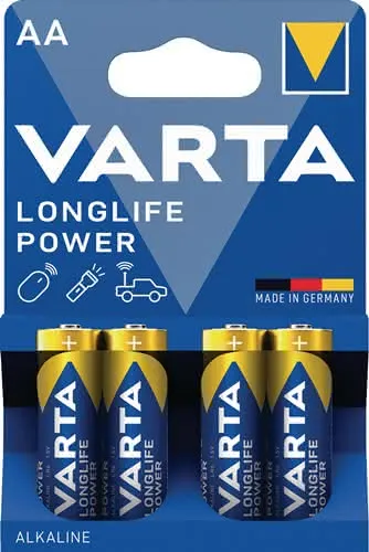 Batterie Longlife Power 1,5 V AA-AM3 Mignon 2950 mAh LR6 4906 4 Stück VARTA