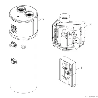 BOSCH WW-Wärmepumpe CS5001 Duschwanne 260 Compress 5000 Duschwanne, 2010x630x630 – Bild 2