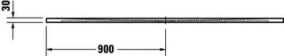 Duravit Sustano Duschwanne R.Ek 1800x800x30 Mineralguss,Weiß Matt – Bild 5