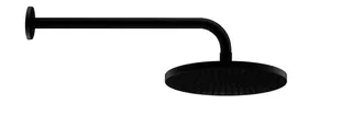 Duravit Brausearm L 410mm, Wandmontage Rosette Rund, Schwarz Matt – Bild 2