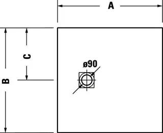 Duravit Sustano Duschwanne Quadr. 800x800x30 Mineralguss,Greige Matt – Bild 5