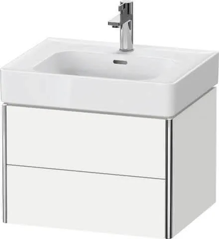 Duravit Waschtischunterbau wandhängend XSquar e 470x584x397mm Weiß Matt 2 Schubk.