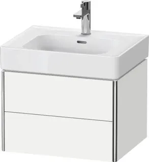 DU Waschtischunterbau wandhängend XSquar e 470x584x397mm Weiß Matt 2 Schubk.