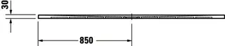 Duravit Sustano Duschwanne R.Ek 1700x900x30 Mineralguss,Weiß Matt – Bild 5