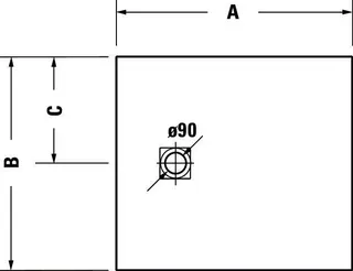Duravit Sustano Duschwanne R.Ek 900x800x30 Mineralguss,Weiß – Bild 4