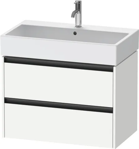 Duravit Waschtischunterbau wandh. Ketho.2, 460x784x549mm Weiß Matt 2 Schubk.