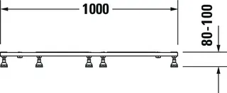 Duravit Fußgestell für Stonetto Duschwanne 1000x1000mm – Bild 3