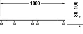 Duravit Fußgestell für Stonetto Duschwanne 1000x1000mm – Bild 5