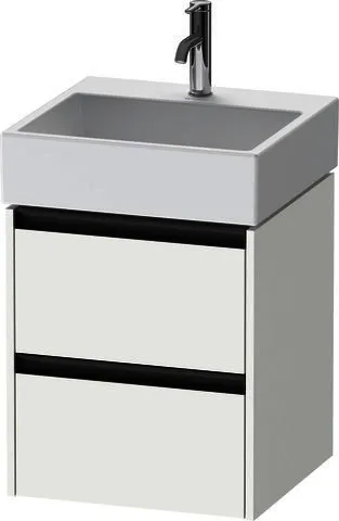Duravit Waschtischunterbau wandh. Ketho.2, 460x484x549mm Weiß Matt 2 Schubk.