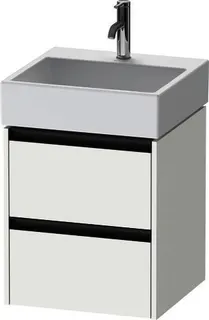 DU Waschtischunterbau wandh. Ketho.2, 460x484x549mm Weiß Matt 2 Schubk.