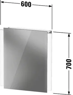 Duravit Spiegelschrank Ketho.2 157x600x700mm 220-240V EEK C 1 Tür TA rechts LKZ0 – Bild 3
