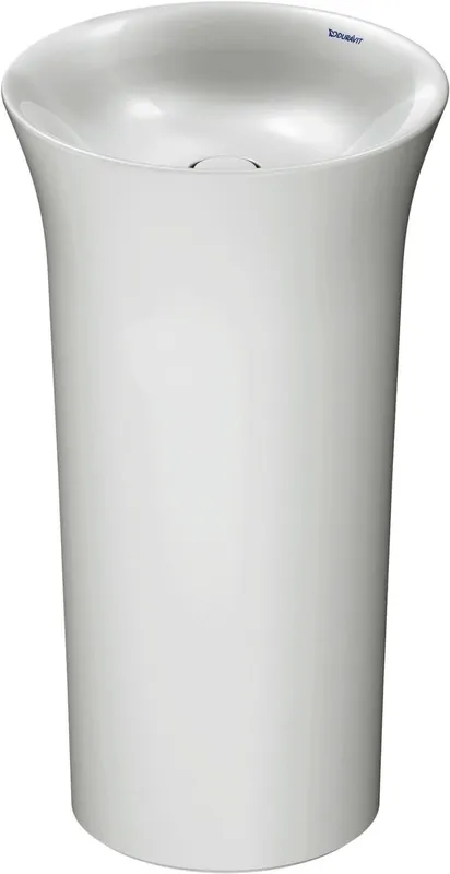 Duravit Waschtisch freisteh.,500mm White Tulip,Weiß o.ÜL,o.HLB,ohne Öffnung hinten