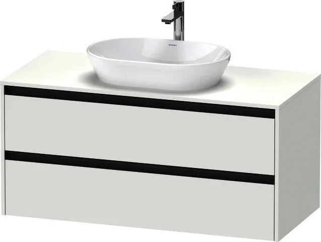 Duravit Konsolen-WTU wandhängend Ketho.2 550x1200x568mm Weiß Matt 2 Schubk.