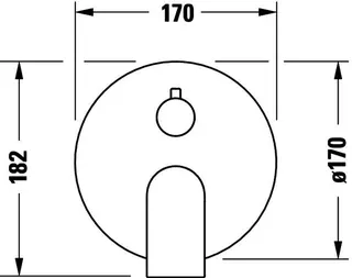 Duravit Tulum by Starck Einh.-Wannenmisch. UP Keramikm. Umstellv. Sicherungsk. Chr.HG – Bild 3