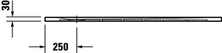 Duravit Sustano Duschwanne R.Ek 1400x800x30 Mineralguss,Cream Matt – Bild 3