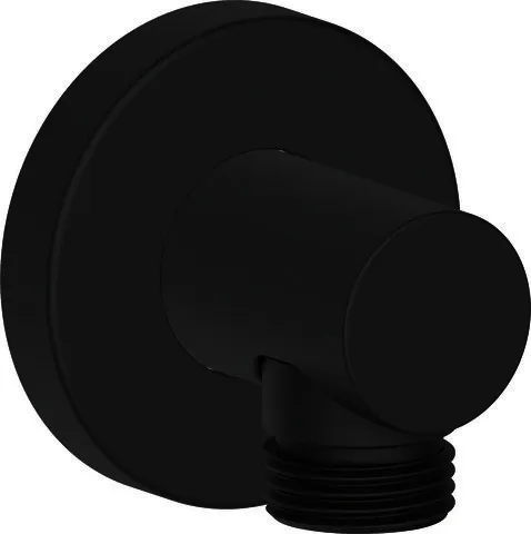 DU Wandanschlussbogen 55x80 Rund Schwarz Matt
