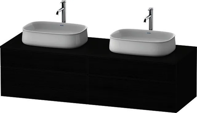 Duravit Konsolen-WTU wh. Zencha 550x1600x442mm Eiche Schwarz/Graphit spm