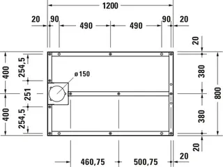 Duravit Fußgestell für Stonetto Duschwanne 1200x800mm – Bild 2