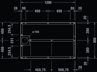 Duravit Fußgestell für Stonetto Duschwanne 1200x800mm – Bild 3