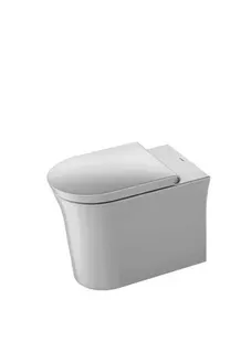 Duravit Stand-WC White Tulip, 580mm, Weiß rimless, TS, Abg.waagr., btw – Bild 3