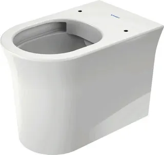 Duravit Stand-WC White Tulip, 580mm, Weiß rimless, TS, Abg.waagr., btw – Bild 5