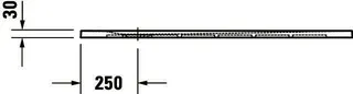Duravit Sustano Duschwanne Quadr.1200x1200x30 Mineralguss,Hellgrau Matt – Bild 4