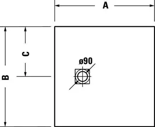 Duravit Sustano Duschwanne Quadr.1200x1200x30 Mineralguss,Weiß – Bild 3
