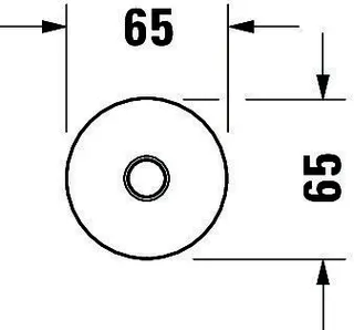 Duravit Brausearm L 300mm, Deckemontage Rosette Rund, Schwarz Matt – Bild 4
