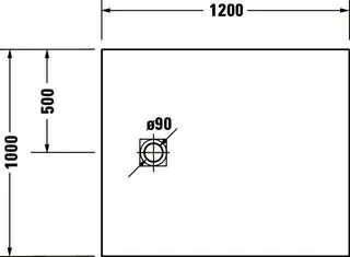 Duravit Sustano Duschwanne R.Ek 1200x1000x30 Mineralguss,Greige Matt – Bild 4