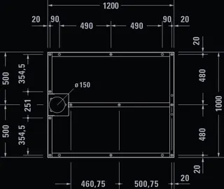 Duravit Fußgestell für Stonetto Duschwanne 1200x1000mm – Bild 2