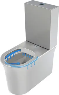 Duravit SWC Kombi White Tulip, 650mm, Weiß rimless, Tiefspüler, WGL – Bild 3