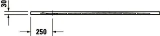 Duravit Sustano Duschwanne R.Ek 1500x800x30 Mineralguss,Cream Matt – Bild 4