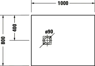 Duravit Sustano Duschwanne R.Ek 1000x800x30 Mineralguss,Weiß – Bild 5