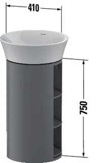 Duravit WTU White Tulip bodenst. 751x350x410mm, Weiß Seidenmatt – Bild 3
